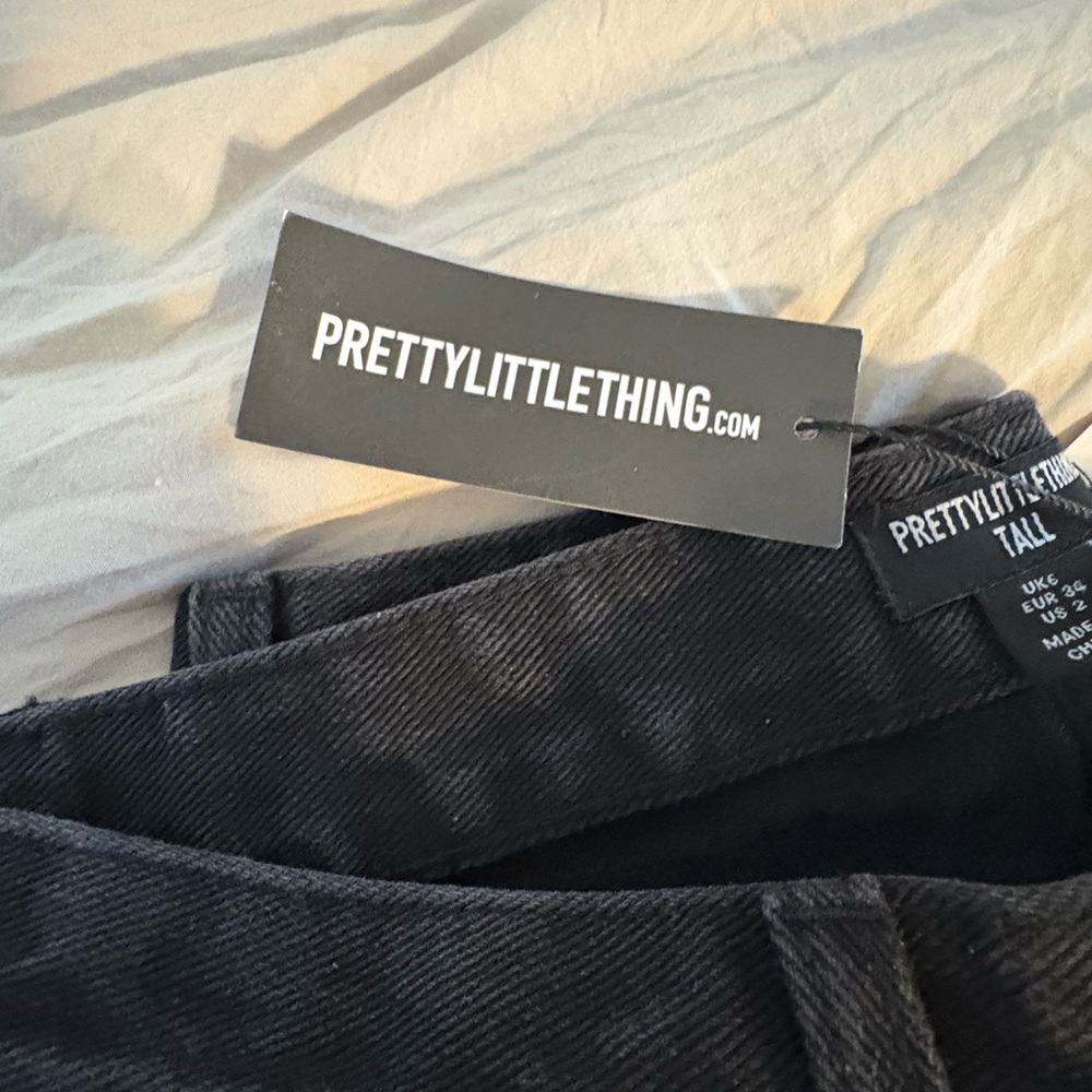 PrettyLittleThing Charcoal Tall Jeans